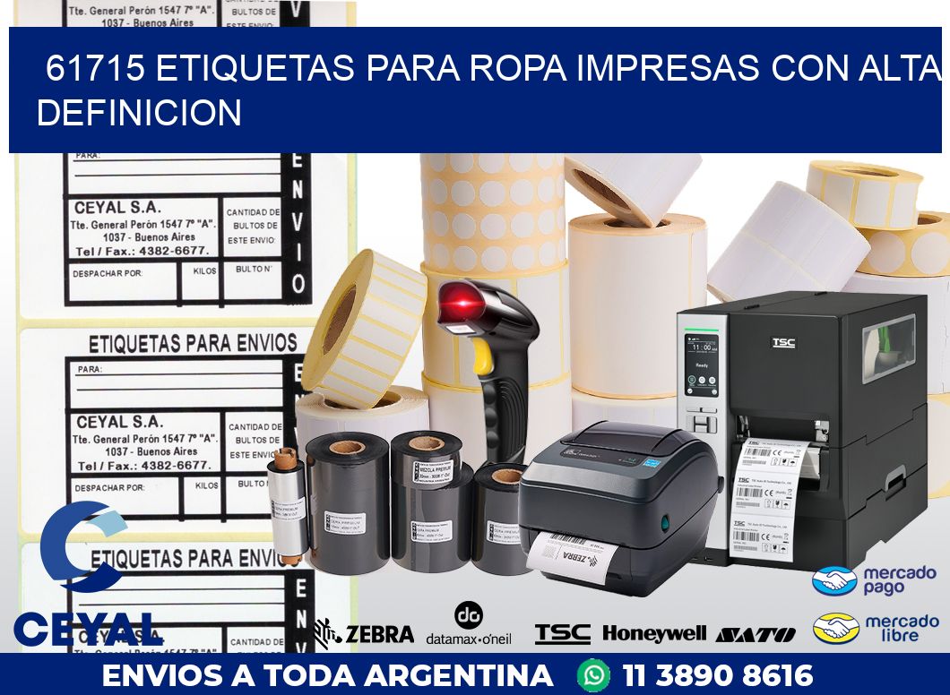 61715 ETIQUETAS PARA ROPA IMPRESAS CON ALTA DEFINICION
