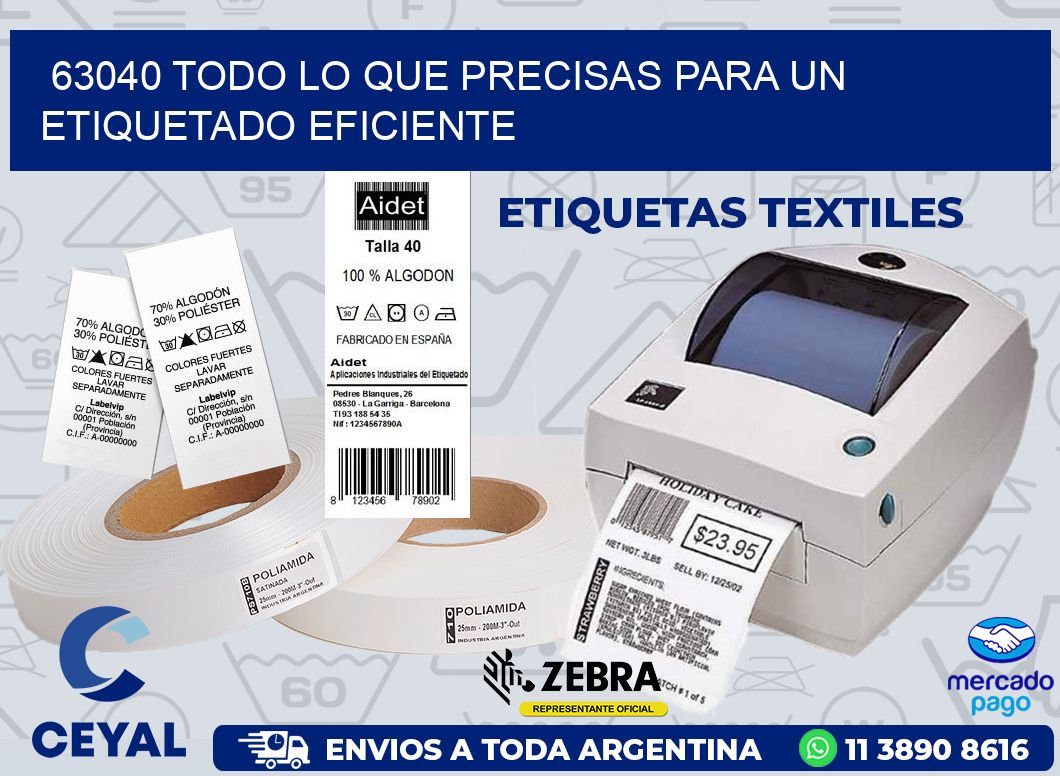63040 TODO LO QUE PRECISAS PARA UN ETIQUETADO EFICIENTE