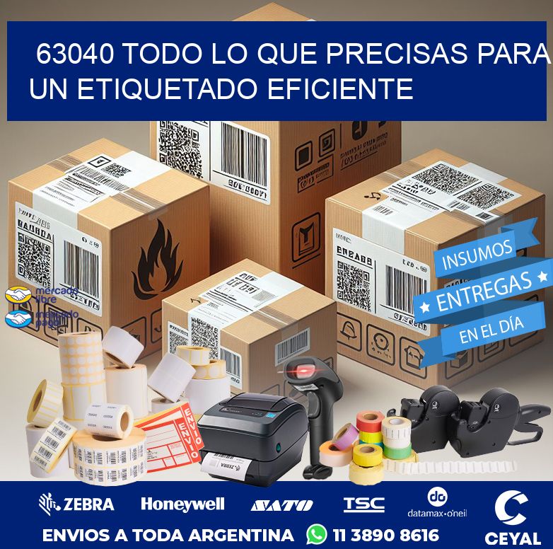 63040 TODO LO QUE PRECISAS PARA UN ETIQUETADO EFICIENTE