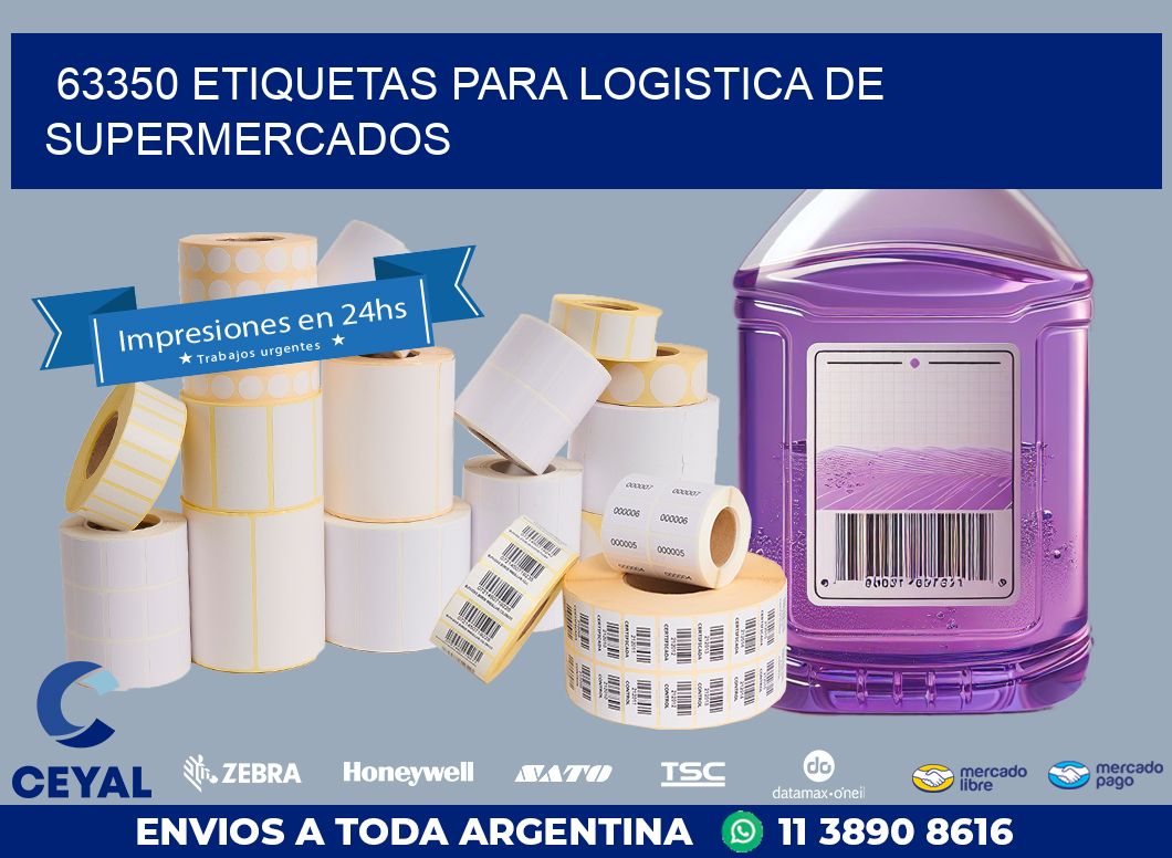 63350 ETIQUETAS PARA LOGISTICA DE SUPERMERCADOS