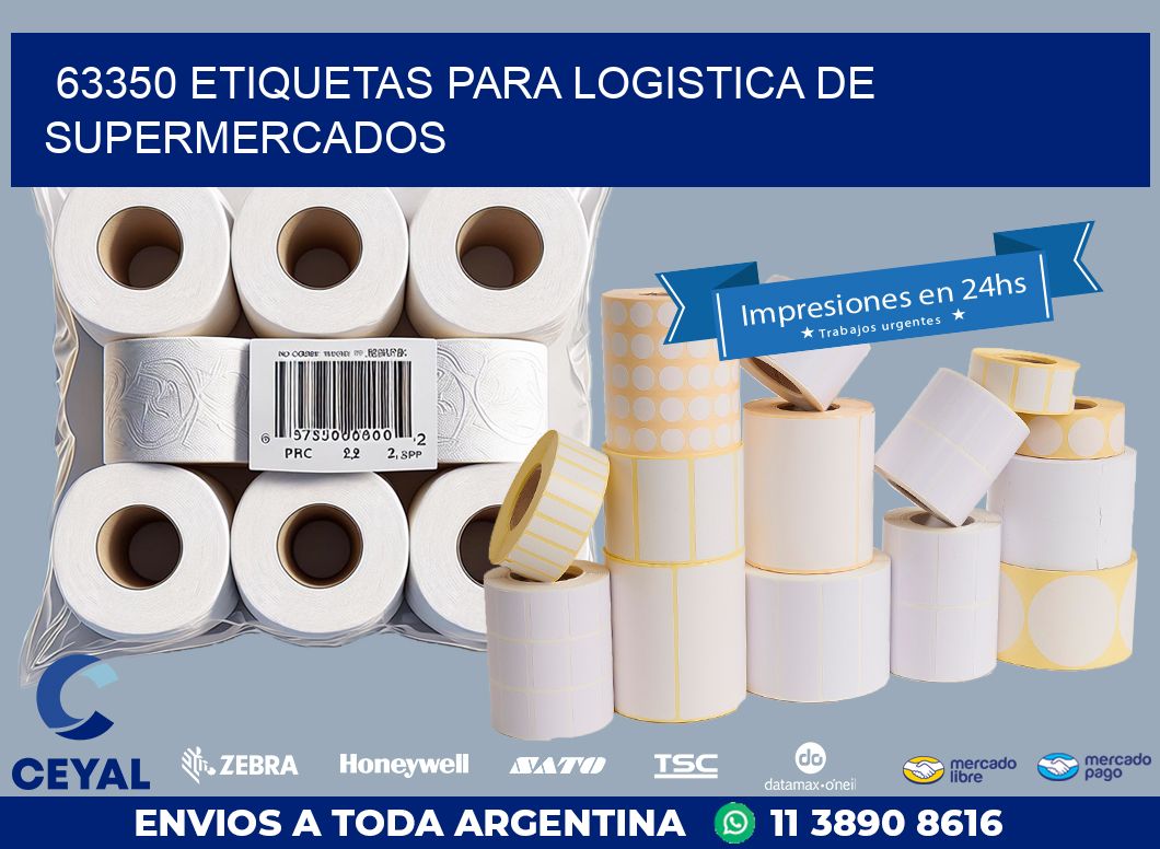 63350 ETIQUETAS PARA LOGISTICA DE SUPERMERCADOS