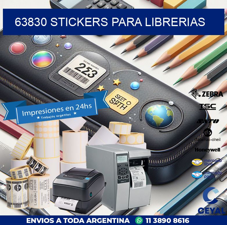 63830 STICKERS PARA LIBRERIAS