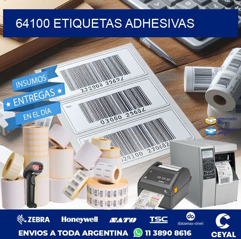 64100 ETIQUETAS ADHESIVAS