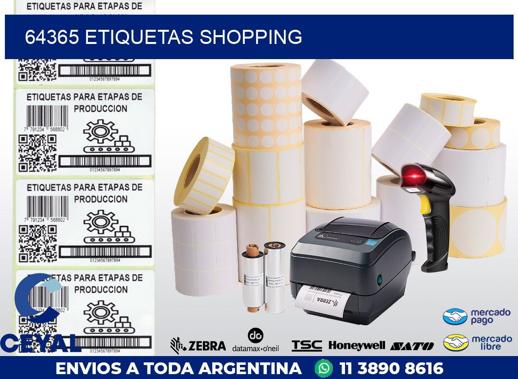 64365 ETIQUETAS SHOPPING