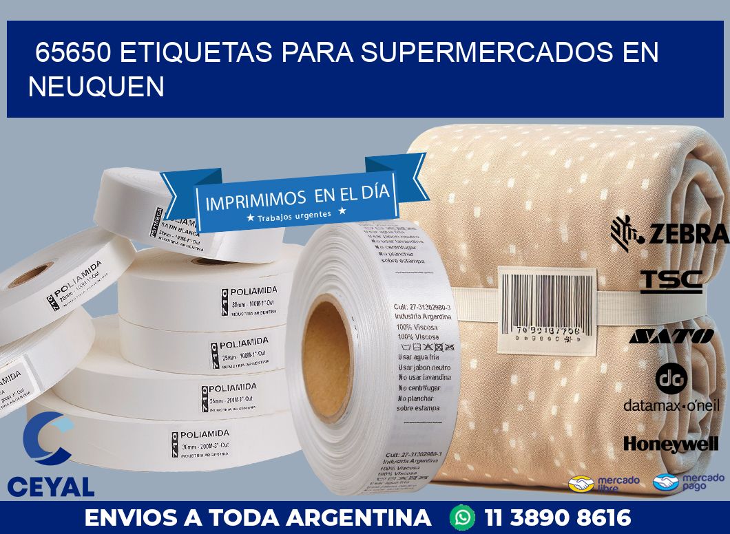65650 ETIQUETAS PARA SUPERMERCADOS EN NEUQUEN