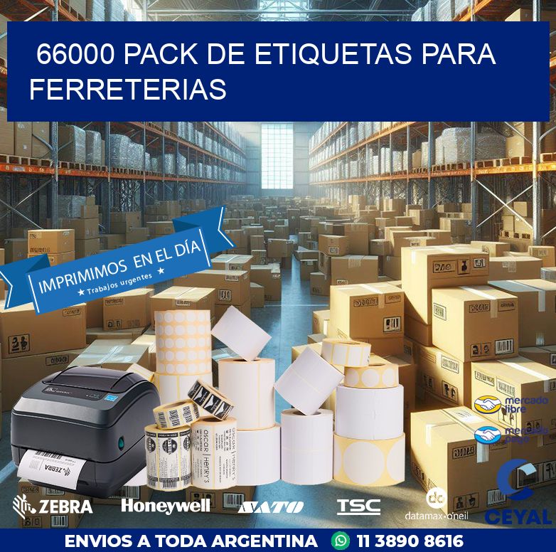 66000 PACK DE ETIQUETAS PARA FERRETERIAS