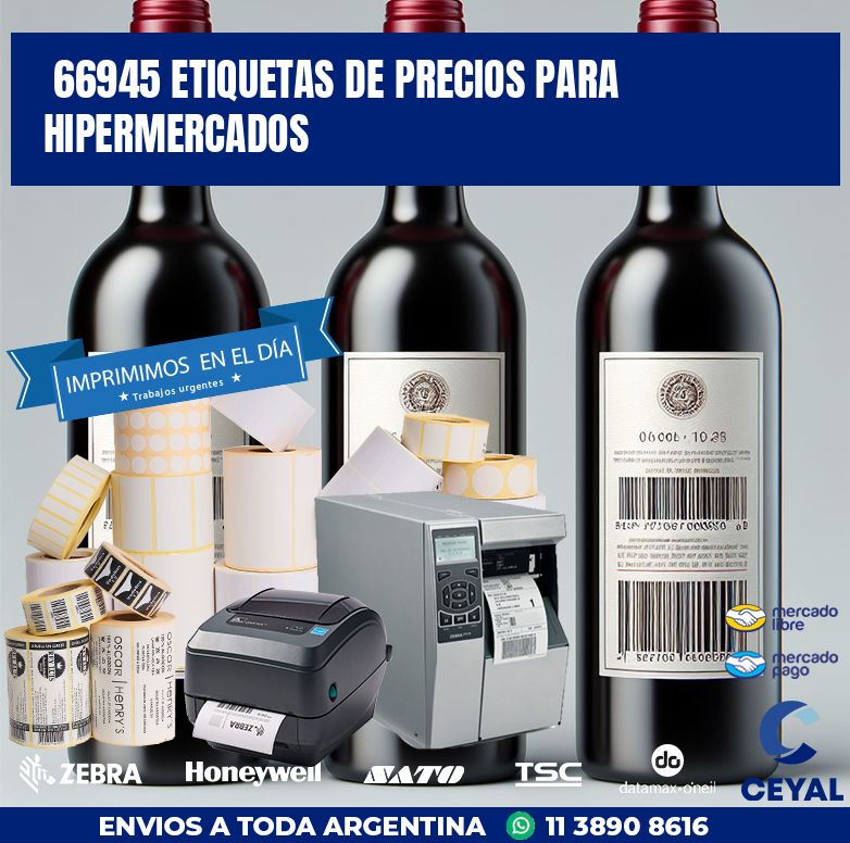 66945 ETIQUETAS DE PRECIOS PARA HIPERMERCADOS