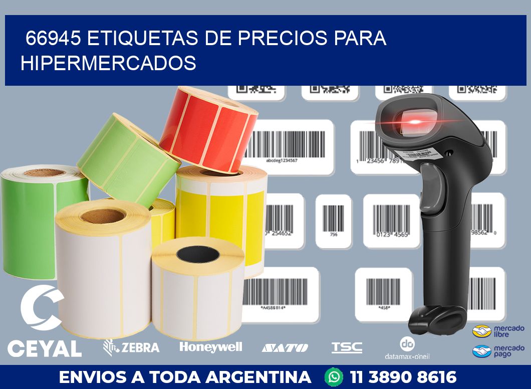 66945 ETIQUETAS DE PRECIOS PARA HIPERMERCADOS