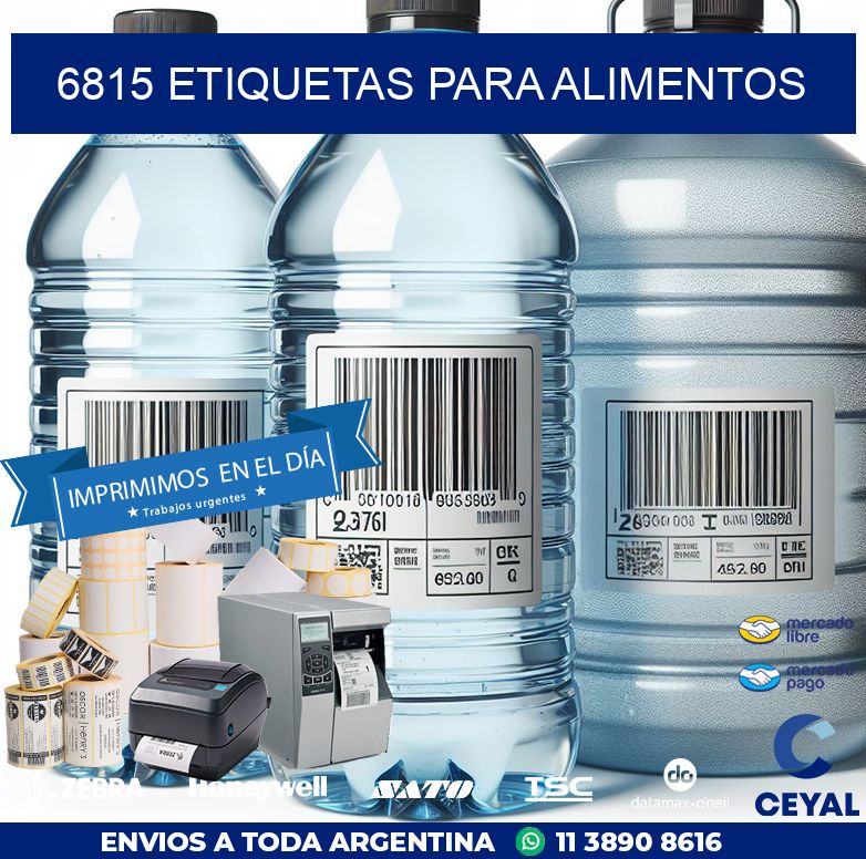 6815 ETIQUETAS PARA ALIMENTOS