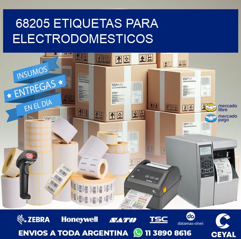 68205 ETIQUETAS PARA ELECTRODOMESTICOS