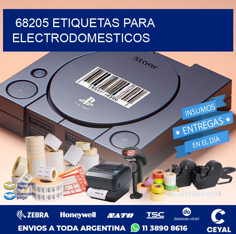 68205 ETIQUETAS PARA ELECTRODOMESTICOS