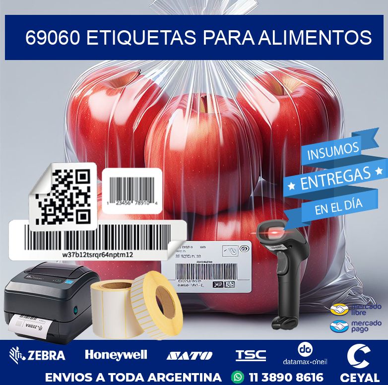 69060 ETIQUETAS PARA ALIMENTOS