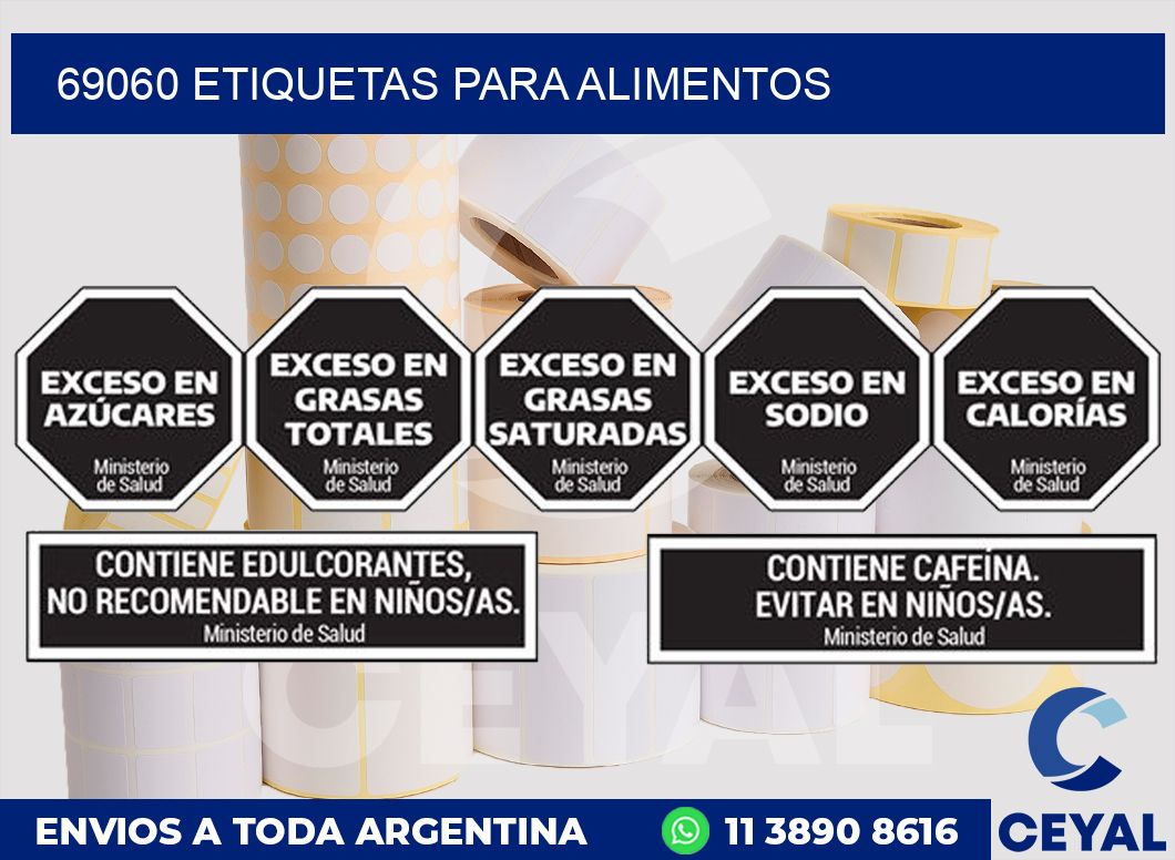 69060 ETIQUETAS PARA ALIMENTOS