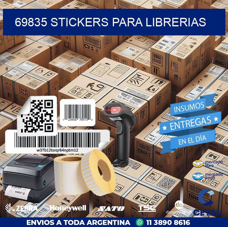 69835 STICKERS PARA LIBRERIAS