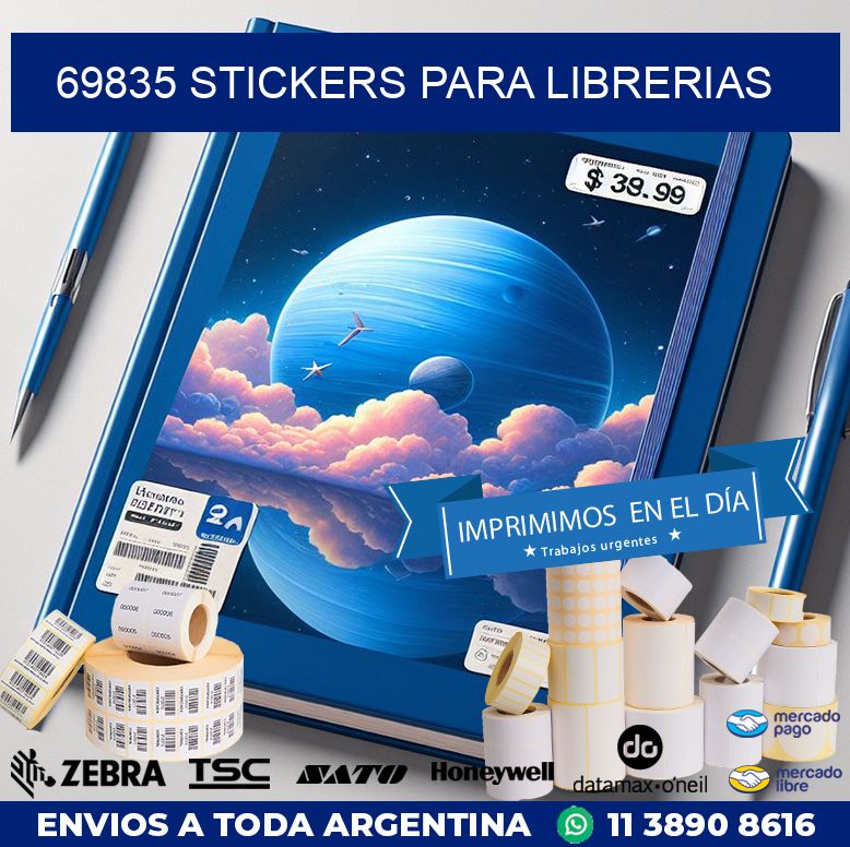 69835 STICKERS PARA LIBRERIAS