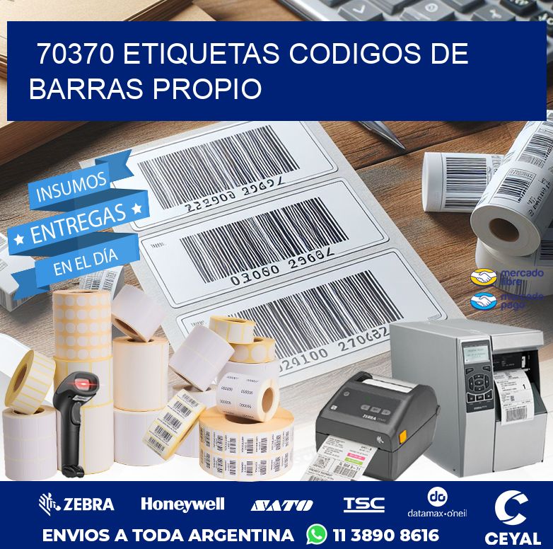 70370 ETIQUETAS CODIGOS DE BARRAS PROPIO