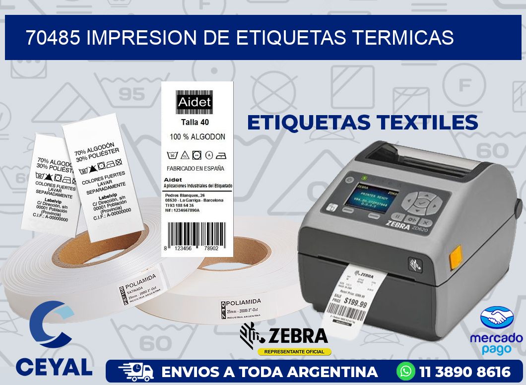 70485 IMPRESION DE ETIQUETAS TERMICAS