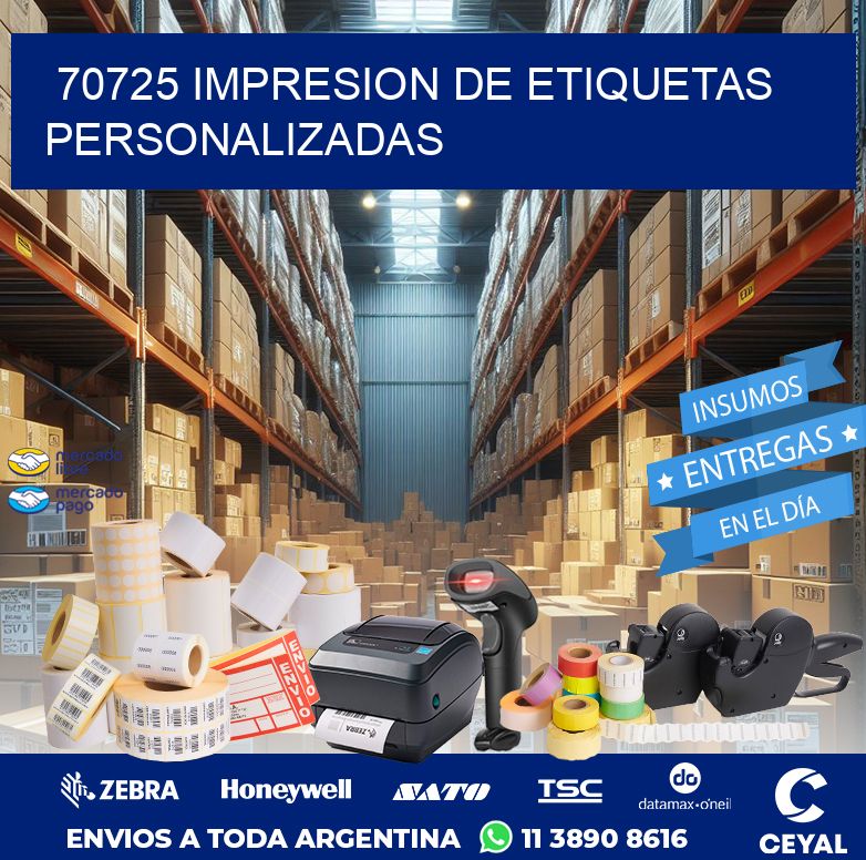 70725 IMPRESION DE ETIQUETAS PERSONALIZADAS