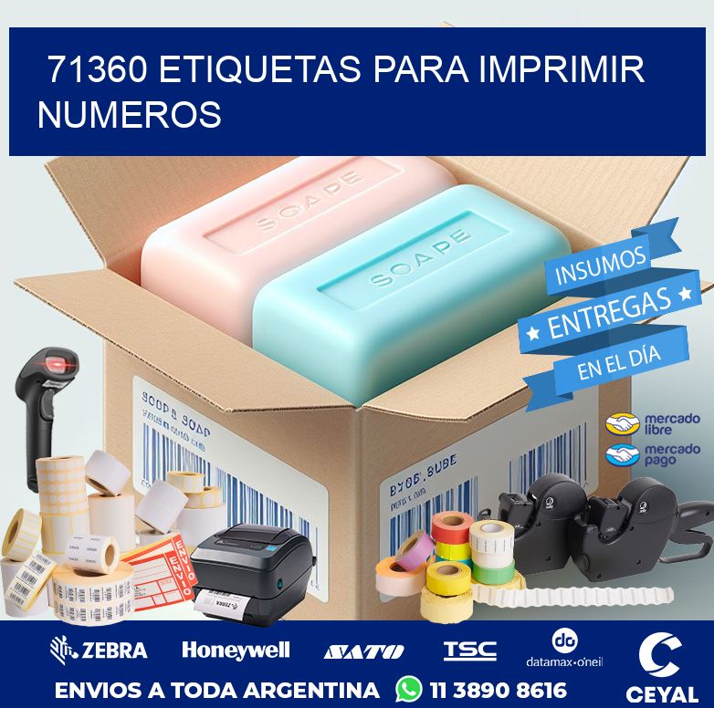 71360 ETIQUETAS PARA IMPRIMIR NUMEROS