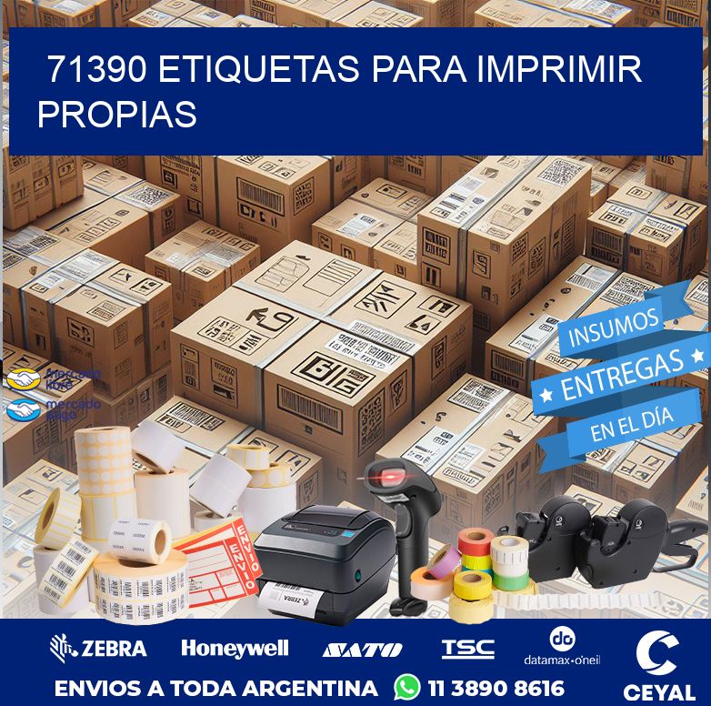 71390 ETIQUETAS PARA IMPRIMIR PROPIAS