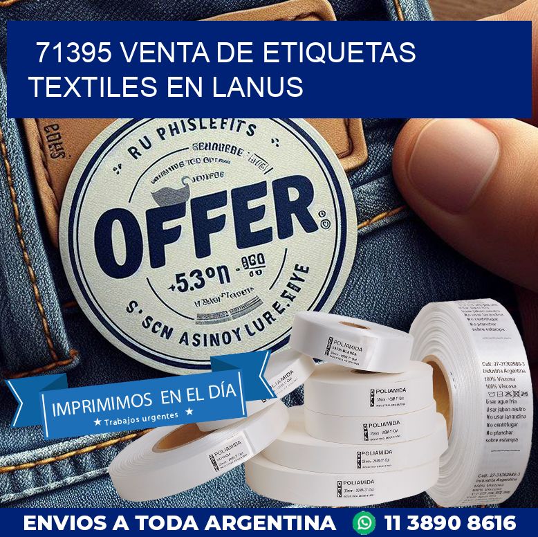 71395 VENTA DE ETIQUETAS TEXTILES EN LANUS