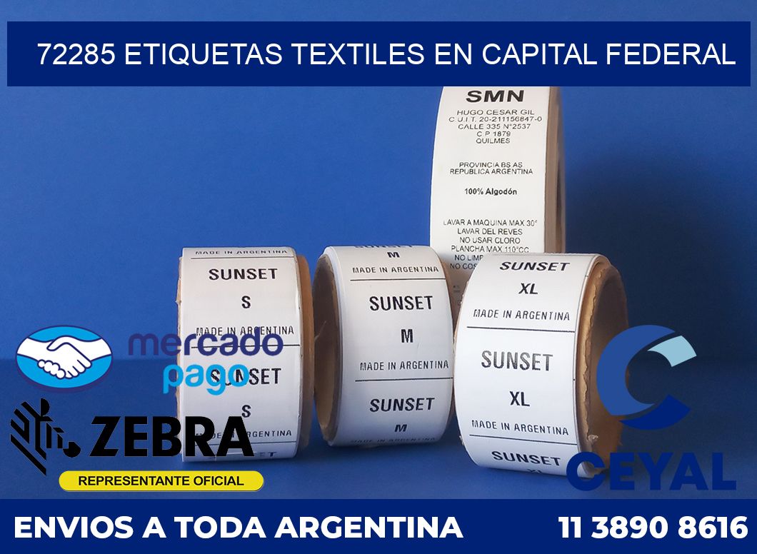 72285 ETIQUETAS TEXTILES EN CAPITAL FEDERAL