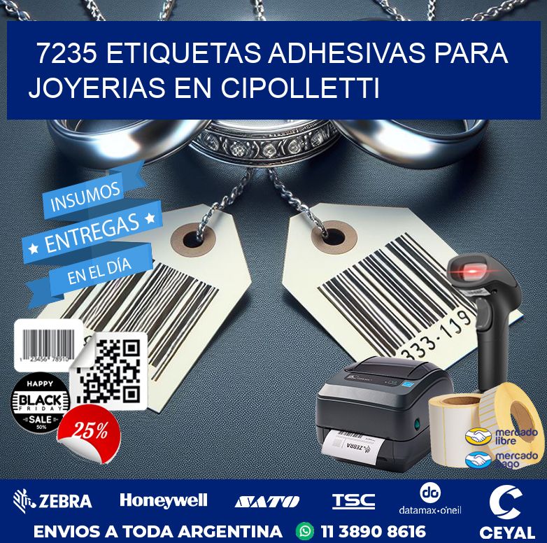 7235 ETIQUETAS ADHESIVAS PARA JOYERIAS EN CIPOLLETTI