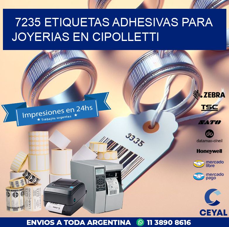 7235 ETIQUETAS ADHESIVAS PARA JOYERIAS EN CIPOLLETTI