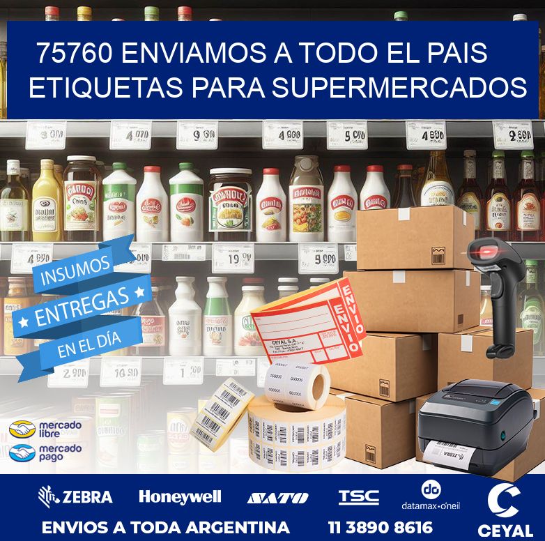 75760 ENVIAMOS A TODO EL PAIS ETIQUETAS PARA SUPERMERCADOS