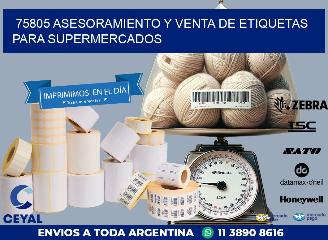75805 ASESORAMIENTO Y VENTA DE ETIQUETAS PARA SUPERMERCADOS