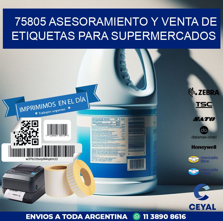 75805 ASESORAMIENTO Y VENTA DE ETIQUETAS PARA SUPERMERCADOS