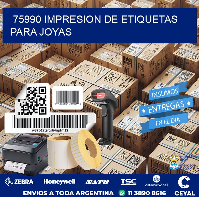 75990 IMPRESION DE ETIQUETAS PARA JOYAS