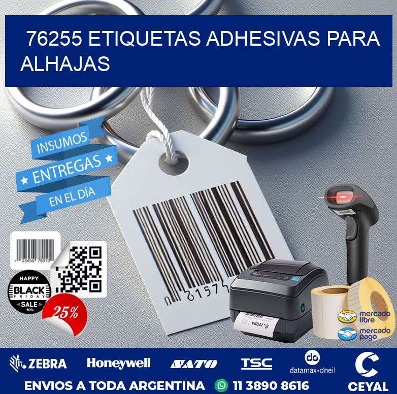 76255 ETIQUETAS ADHESIVAS PARA ALHAJAS