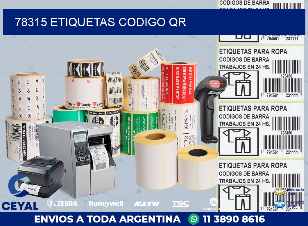78315 ETIQUETAS CODIGO QR