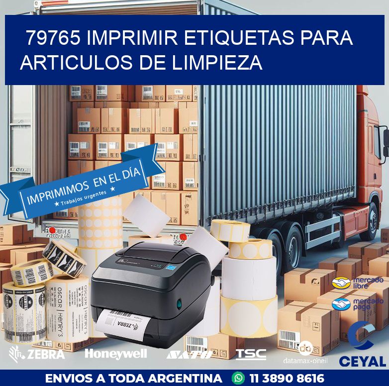 79765 IMPRIMIR ETIQUETAS PARA ARTICULOS DE LIMPIEZA