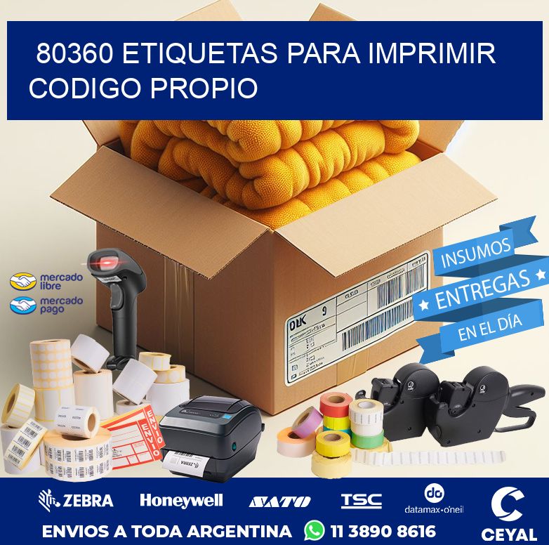 80360 ETIQUETAS PARA IMPRIMIR CODIGO PROPIO