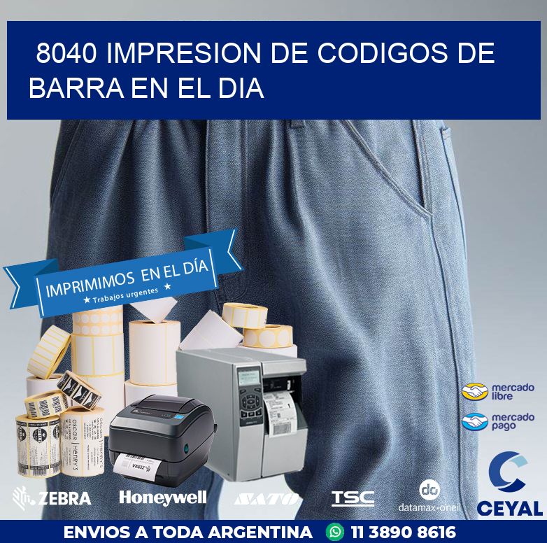 8040 IMPRESION DE CODIGOS DE BARRA EN EL DIA
