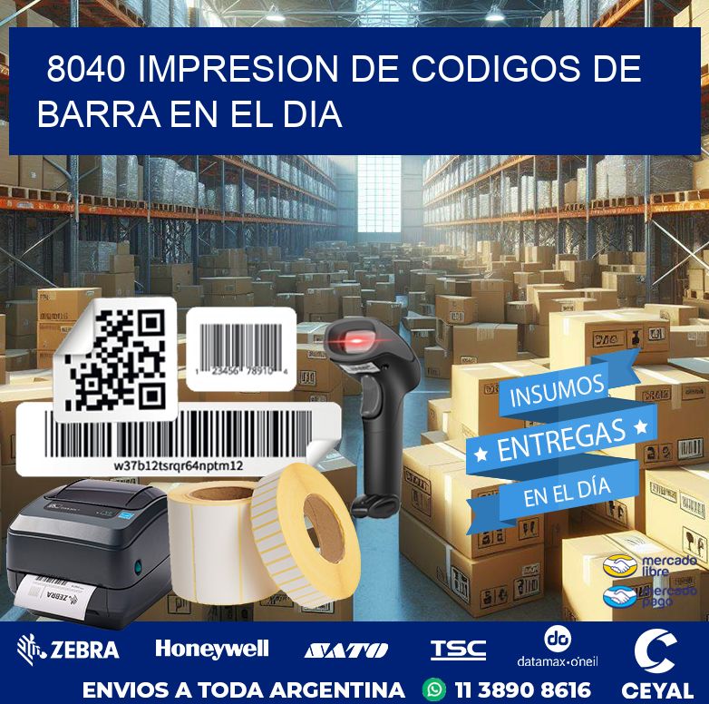 8040 IMPRESION DE CODIGOS DE BARRA EN EL DIA
