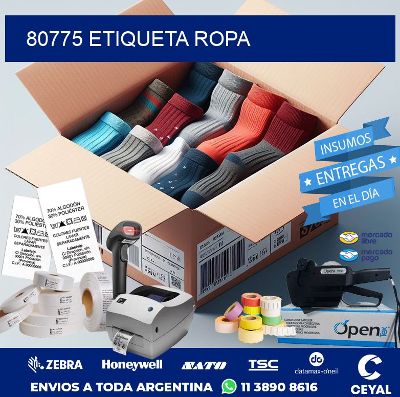 80775 ETIQUETA ROPA