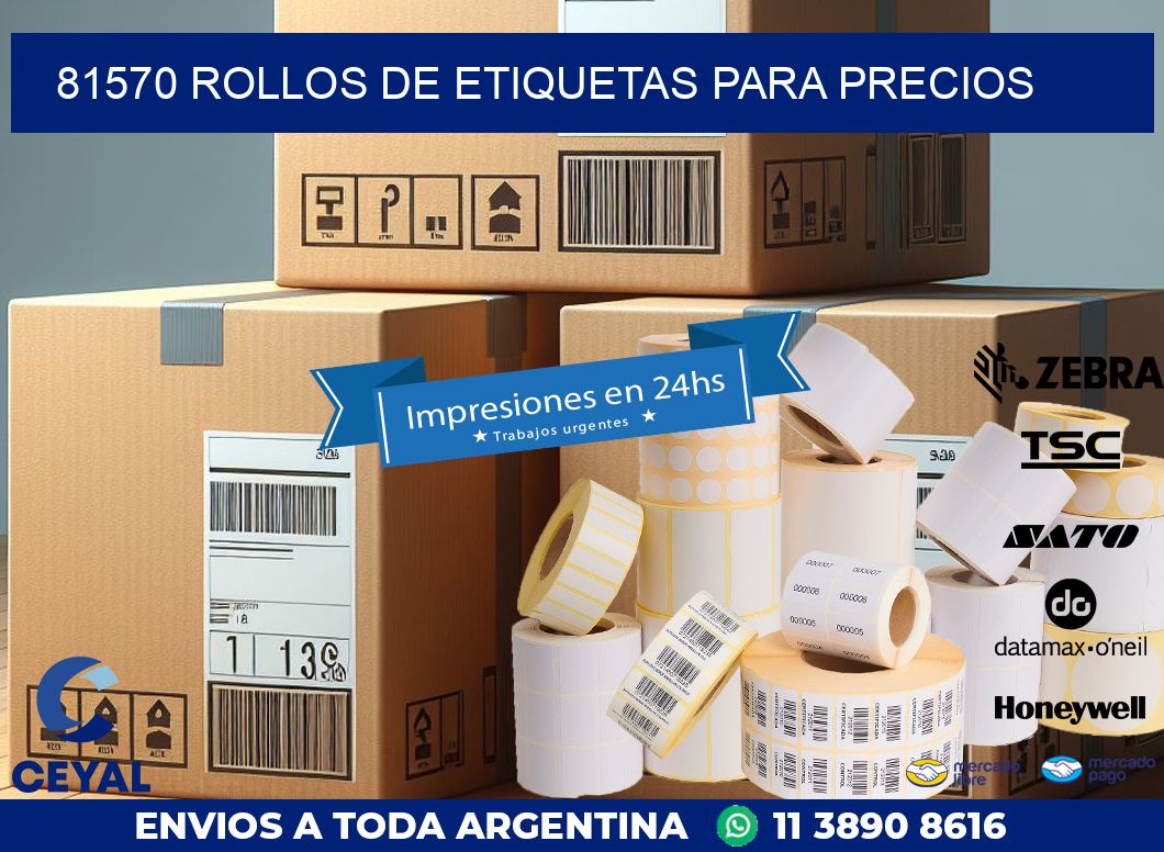 81570 ROLLOS DE ETIQUETAS PARA PRECIOS