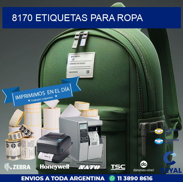 8170 ETIQUETAS PARA ROPA