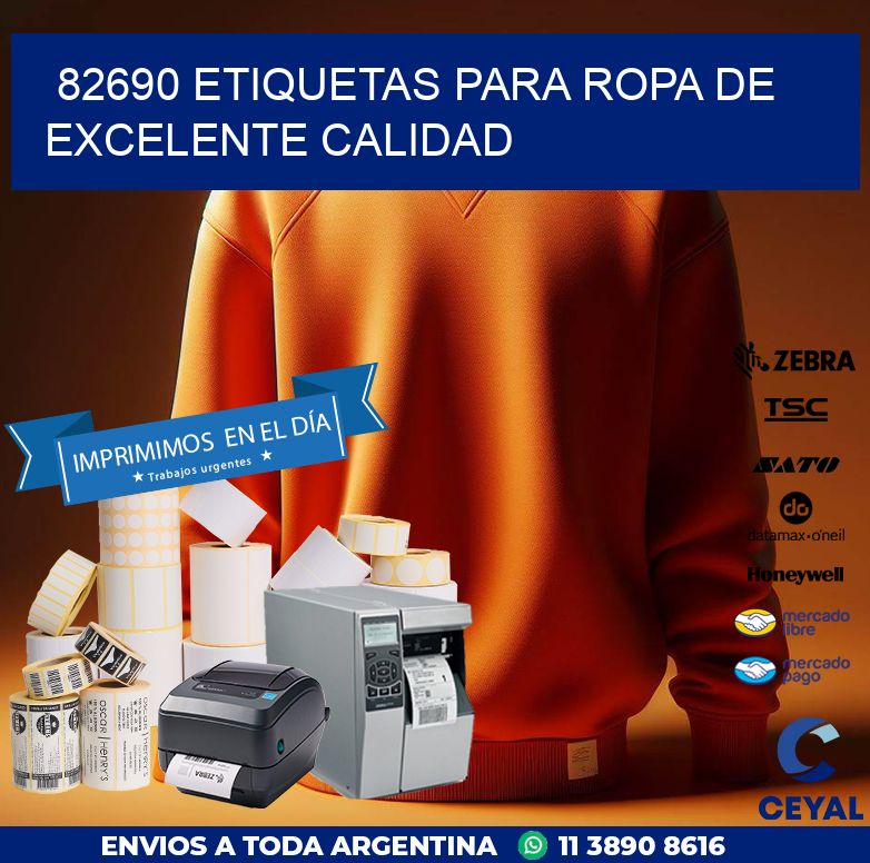 82690 ETIQUETAS PARA ROPA DE EXCELENTE CALIDAD