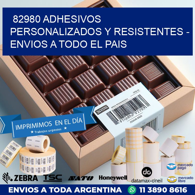 82980 ADHESIVOS PERSONALIZADOS Y RESISTENTES – ENVIOS A TODO EL PAIS