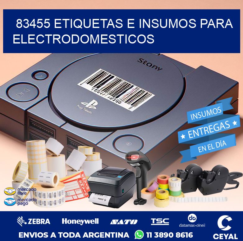 83455 ETIQUETAS E INSUMOS PARA ELECTRODOMESTICOS