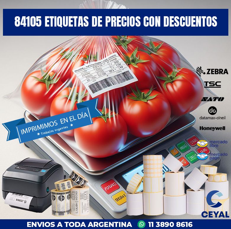 84105 ETIQUETAS DE PRECIOS CON DESCUENTOS