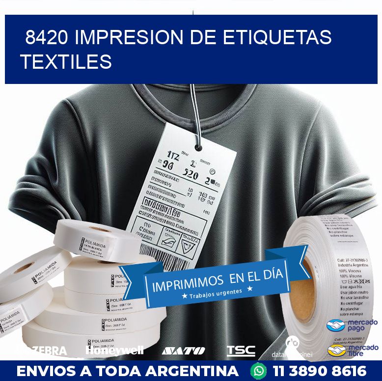 8420 IMPRESION DE ETIQUETAS TEXTILES