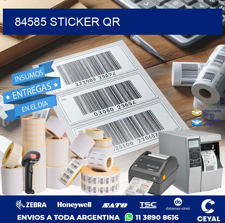 84585 STICKER QR