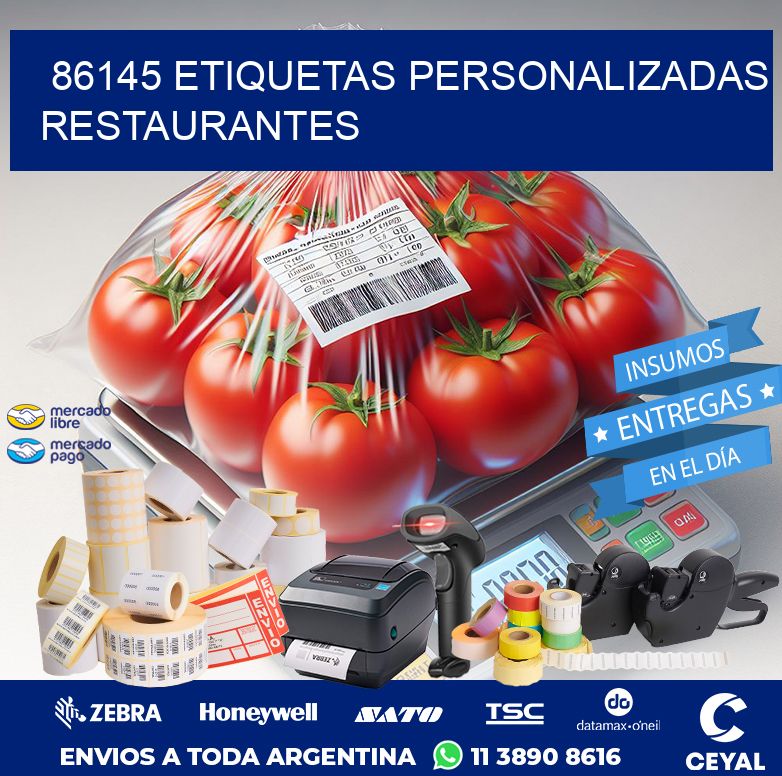 86145 ETIQUETAS PERSONALIZADAS RESTAURANTES