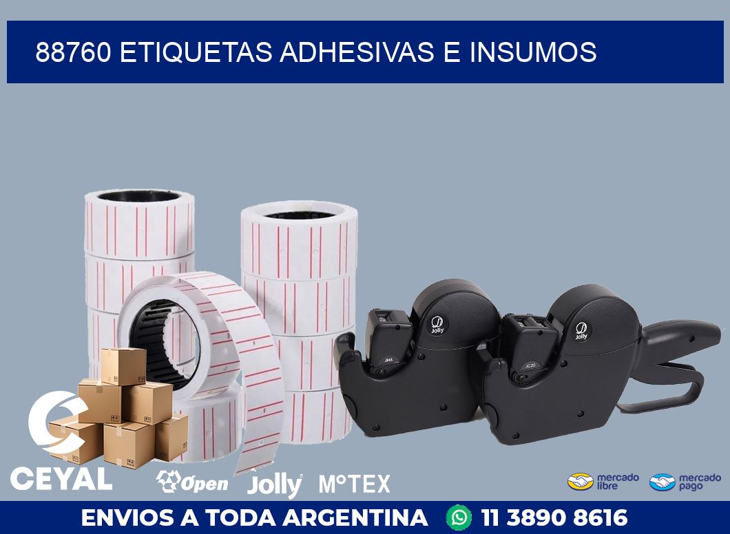 88760 ETIQUETAS ADHESIVAS E INSUMOS