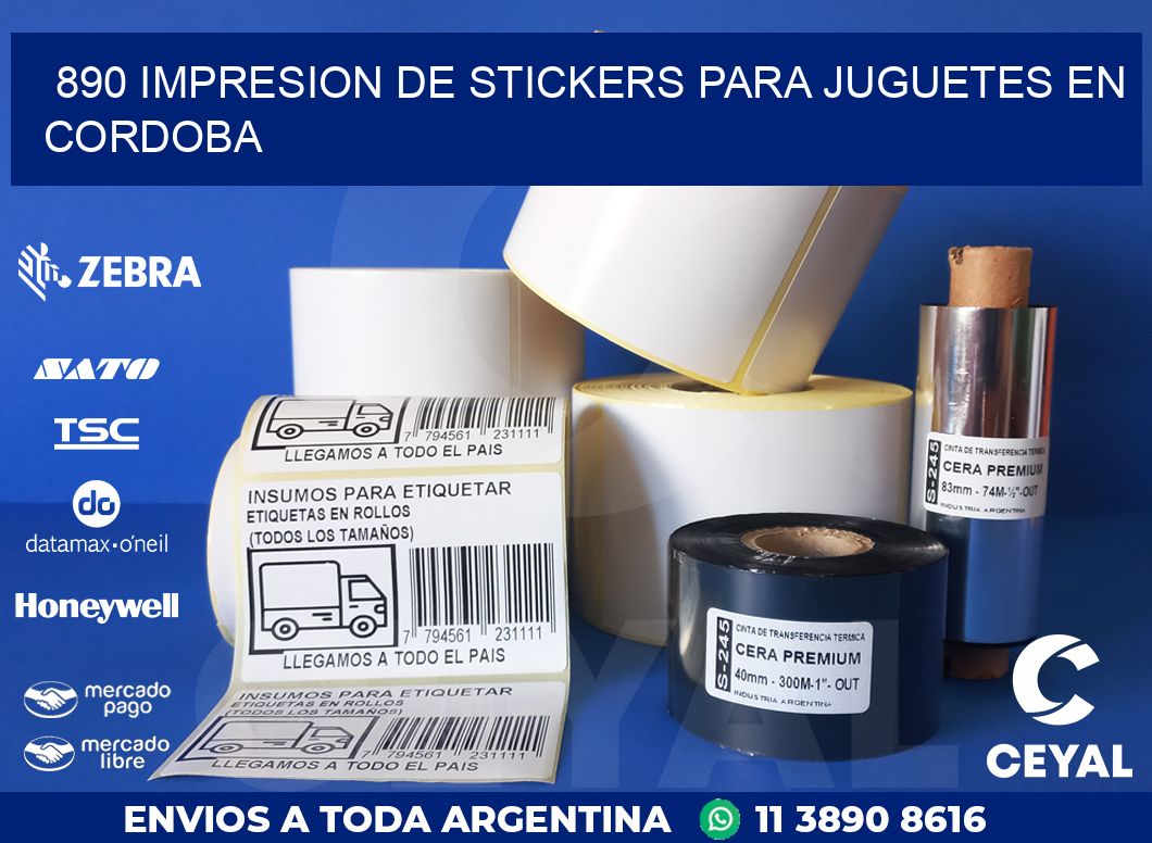 890 IMPRESION DE STICKERS PARA JUGUETES EN CORDOBA
